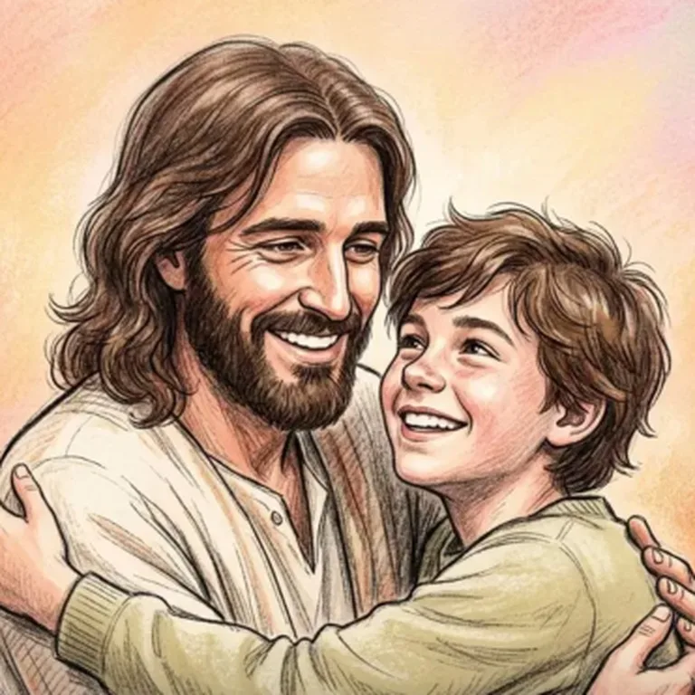 Foto com IA do tema Amigo Jesus